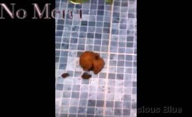 Smearing poop on her ass 