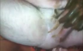 Amateur couple masturbating each other with scat