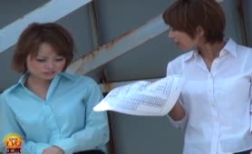 Shitting on Japanese office girl