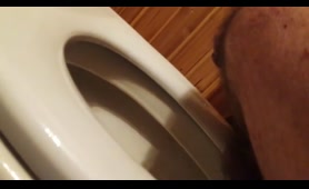 Lady Shits in a Toilet