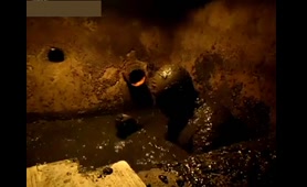 Man Shits in Septic Tank