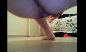 Homo dude drops a nasty load up close