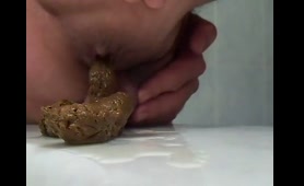 Woman Pisses and Shits on His Dick