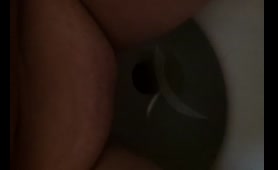 Lady Poops Diarrhea in Toilet