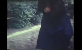 Chick Drops a Nasty Load in the Woods