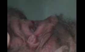Busty Lady Pisses and Eats Cum