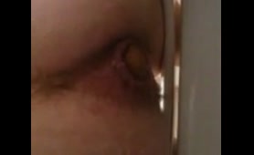 Amateur woman poops in a dirty video
