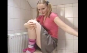 Nerdy Slut Drops a Nasty Poop