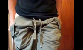Lady Pees in the Toilet