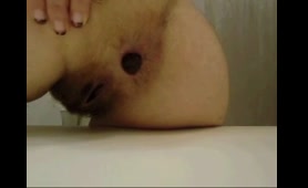 Slut Takes a Crap Covered Cock in Her Mouth