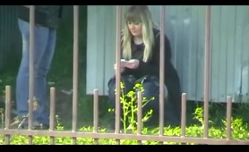 Lady Pees with a Friend