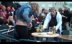 Drunk Woman Drops a Nasty Load of Shit