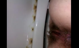 Wife Poops on the Toilet