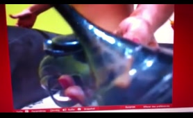 Shemale Dumps a Load with Toys and Poop