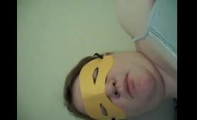 Masked Chick Eats Her Own Poop