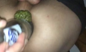 Fingering his shitty asshole