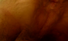 Hard chunk of crap from his ass