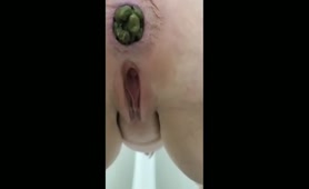 Big turd over toilet