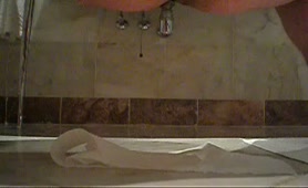 Fast shit on the bathroom floor