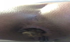 Big turd from tight ass