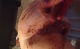 Hardcore ass fisting with fresh crap