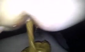 Pile of crap on his entire face