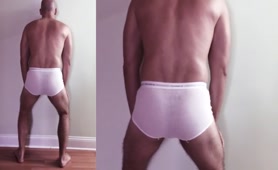 Crap in his white undies