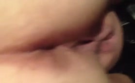 Wet yellow poop in close up