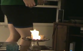 Farting on a candle