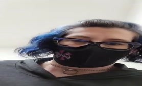 She tries the college toilets for the first time