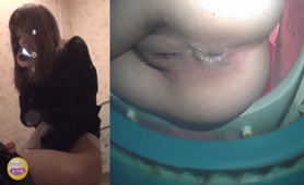 Liquid shit with pressure